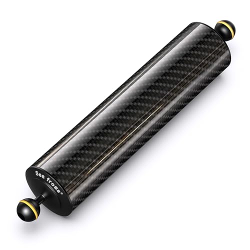 Sea frogs Carbon Fiber Float Arm D60mm, 12'', Buoyancy Provided 580g D60mm, 12'' Carbon Fiber Float Arm