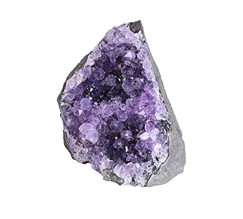 AMOYSTONE Amethyst Cluster Crystal Stone Rock Cluster Druzy Witchcraft Home Decor Small 0.5-1 LBS Irregular Unpolished Grade C Purple C 0.5-1 lbs.