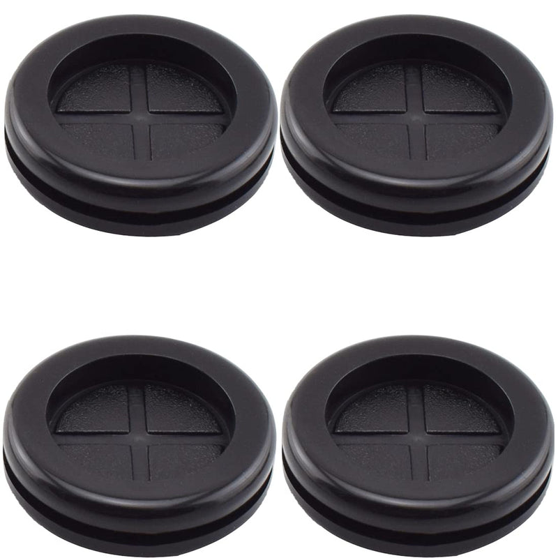 [Australia - AusPower] - Firewall Rubber Grommets Drill Hole Double-Sided Hole Plugs for Wire Protection - 4 PCS, 1-11/16 inch ID x 2 inch Drill Hole Dia 1-11/16" ID x 2" Drill Hole Dia 