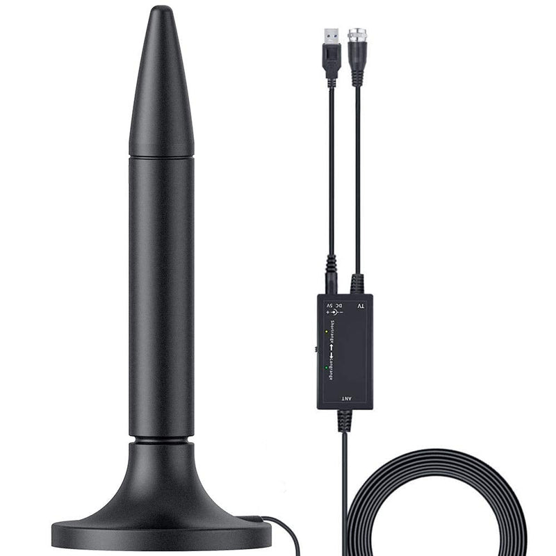 [Australia - AusPower] - Amplified HD Digital TV Antenna, 300 Miles Long Range Reception Indoor HDTV Antenna with Amplifier, Support 4K 1080P VHF UHF TV Channels 