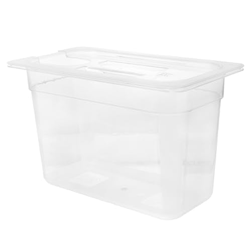Sous Vide Container with Lid 6L Transparent Slow Cooker Water Bath Box Food Storage Container 12.79 X 7.87 X 6.88 Inch Ideal for Home Cooking and Meal Prep