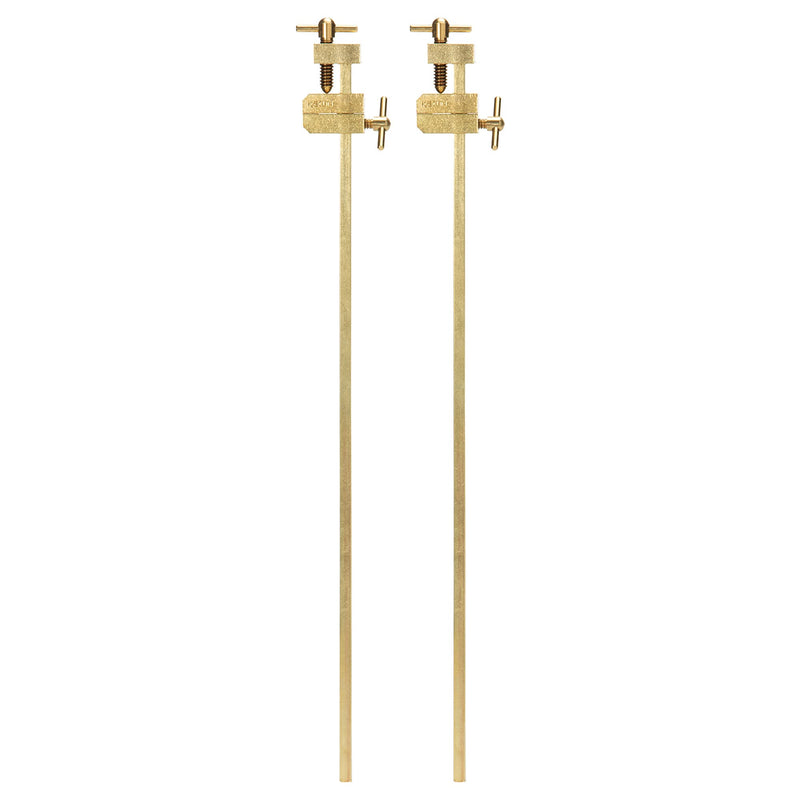 KAKURI Bar Clamps for Woodworking 10-1/2" HATAGANE Japanese Wood Clamps, Metal Parallel Clamps Tool Set 2 Pcs, Brass Gold, Made in JAPAN Gold 270mm
