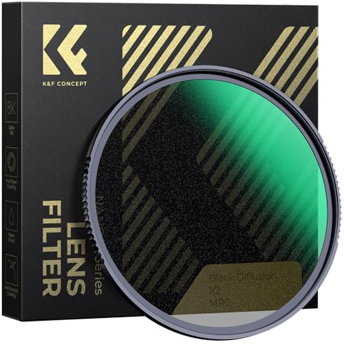 K&F CONCEPT 52mm Black Diffusion 1/2 Filter Mist Cinematic Effect Filter