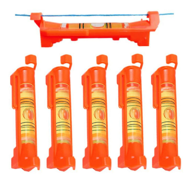 [Australia - AusPower] - 5Pcs Hanging Line Level String levels Tools Used for Layout Brick Working, Site lining, Flooring Decking, Ground, Shed Base, Backyard, Fence, Pier Drainage Slopes Etc. (Red, Set B) Red, Set B 