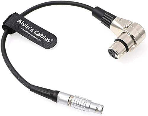 Alvin's Cables 6 Pin Male to XLR 4 Pin Female Power Cable for DJI Ronin 2 Gimbal Stabilizer for Sony F55 SXS Venice Camera 30cm|12inches
