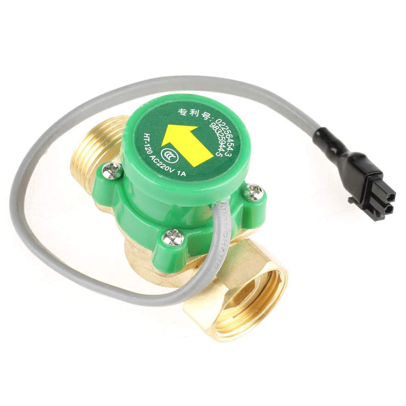 [Australia - AusPower] - Water Flow Switch, AC 220V G3/4"-3/4" Thread Water Pump Flow Sensor Electronic Pressure Automatic Control Switch 