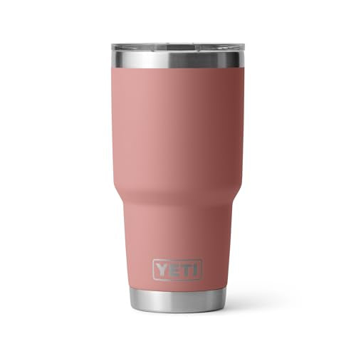 YETI Rambler 30 oz Tumbler Retired Colors, Stainless Steel, Vacuum Insulated with MagSlider Lid, Sandstone Pink