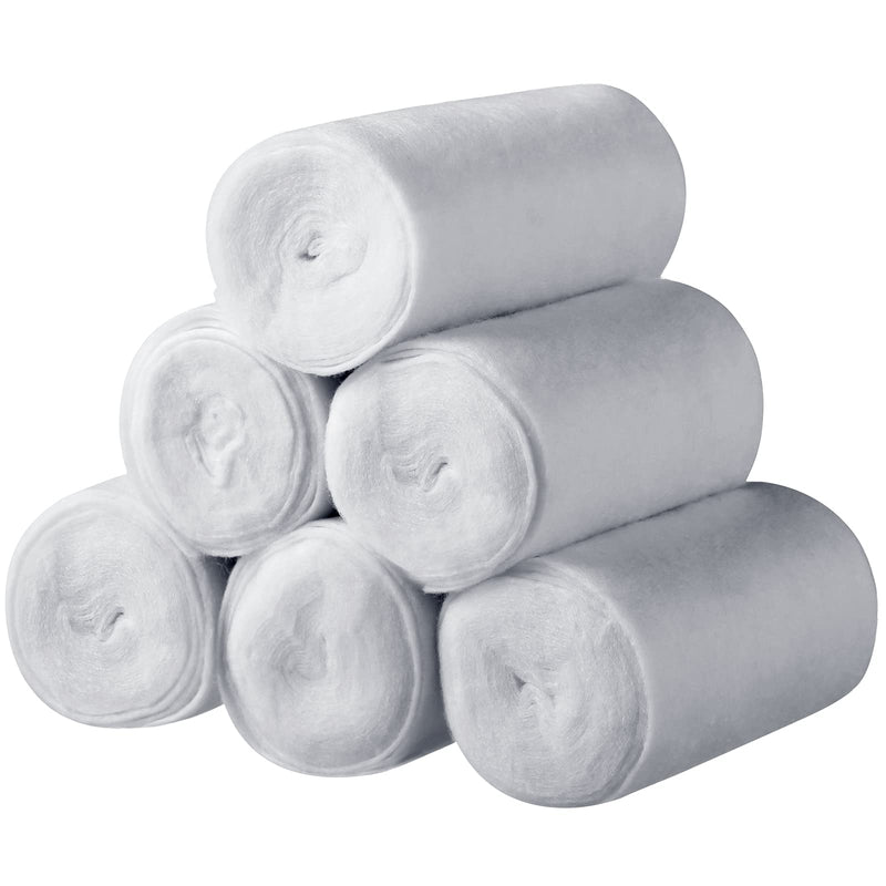 [Australia - AusPower] - Nuanchu 6 Rolls Cast Padding Soft Individual Pack Padding Use with Plaster Cloth Gauze Bandage for Halloween Wrap Bandage Art Projects, Body Casts, Mask Making, Hobby Craft (4 Inch X 8.8 ft) 4 Inch x 8.8 ft 