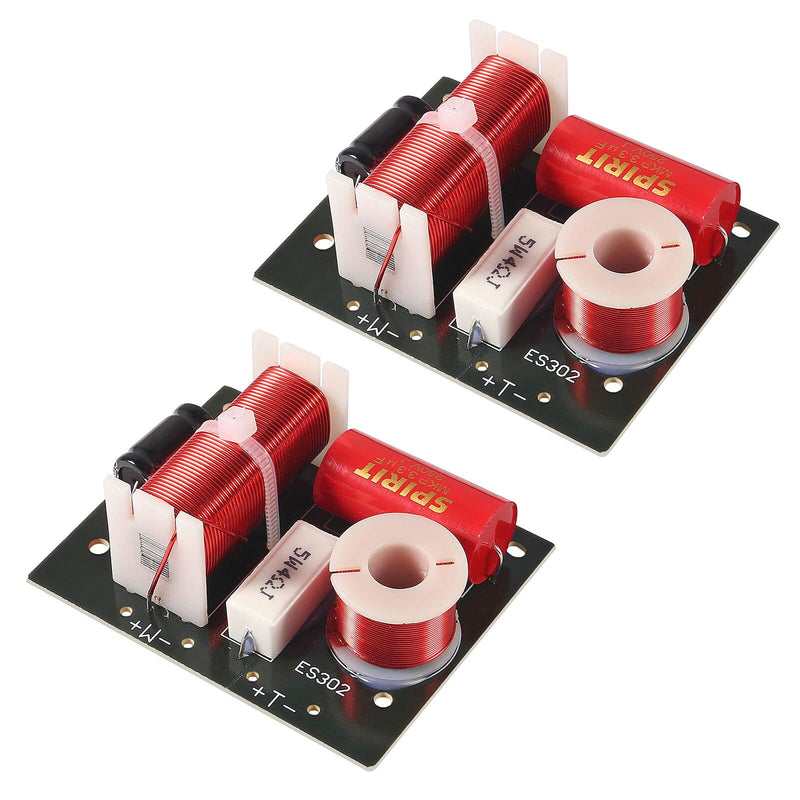 [Australia - AusPower] - ACEIRMC 400W Speaker Frequency Divider 2 Way 2 Unit Hi-Fi Soundshelf Crossover Filters Woofer and Tweeter (2pcs) 2pcs 