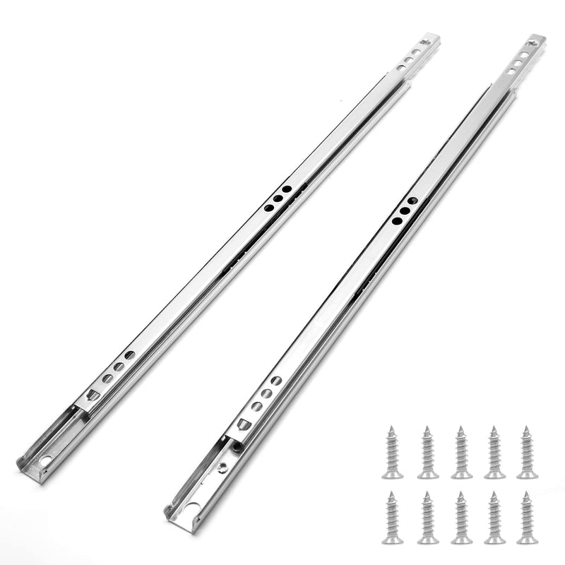 [Australia - AusPower] - 12 Inch Drawer Slides, Metal Drawer Slide Small Drawer Rails Ball Bearing Two Way Slide Track Rail Pack of 2 (0.7" Wide) 12" - 2PCS Style 1 