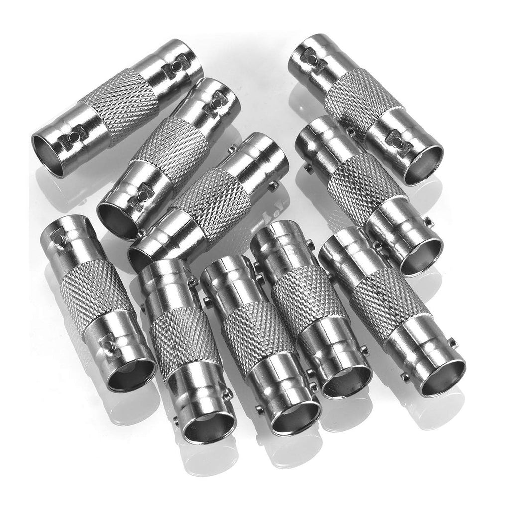 [Australia - AusPower] - 10 Pack BNC Female to BNC Female CCTV Security Camera Adapter Coupler Straight Extender Connector 10-PACK 