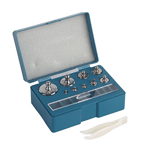 Calibration Weights, 17 Pieces Weights Scales Stainless Steel Calibration Weights Set Calibration Weight Precision 10 mg-100 g Precision Calibration Deviation +/- 0.003 g for Digital Jewellery Scales Laboratory