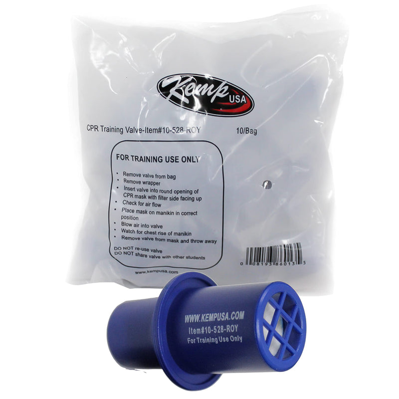[Australia - AusPower] - Kemp USA CPR Training Valves for CPR Training | First Aid Medical Supplies | One-Way, Disposable CPR Training Valves | Individually Wrapped (Pack of 50) 