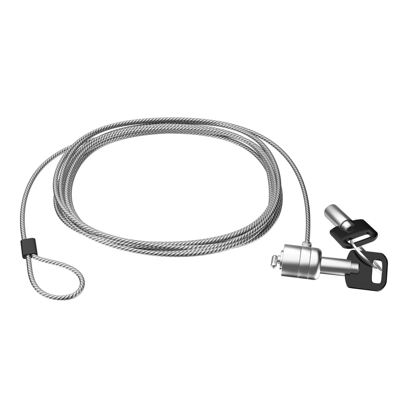 [Australia - AusPower] - CTA Digital 10-Foot Security Cable – CTA 10’ Galvanized Steel Cable with K-Slot Lock and Master Key for Use with Tablets, Laptops, and Devices with K-Slots (ADD-CALOCK3M) 