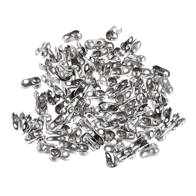 [Australia - AusPower] - uxcell Ball Chain Connector, Ball Clamshell Style Crimp Link Stainless Steel Connection 2.4mm 