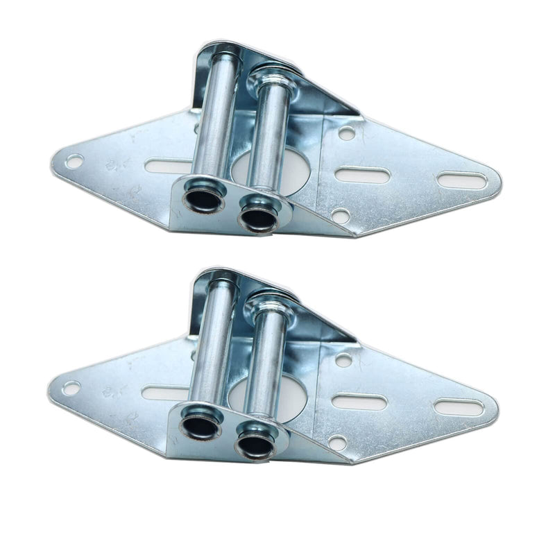 [Australia - AusPower] - 2 Packs Garage Door Hinges #3 with Galvanized Finish - Heavy Duty 14 Gauge Steel, Suitable for Residential/Light Commercial Garage Door Replacement 