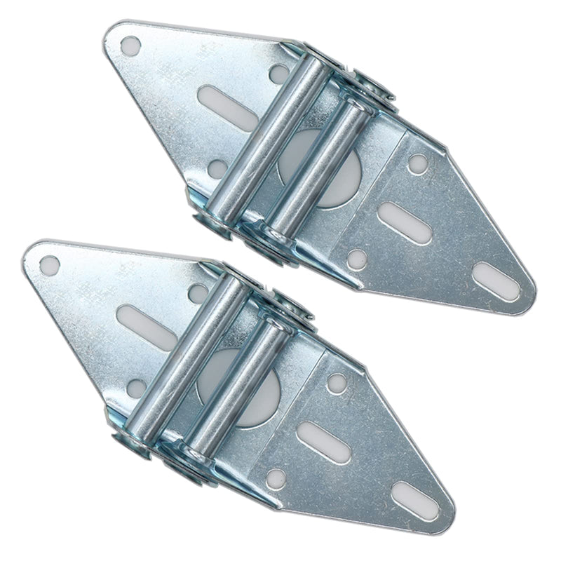 [Australia - AusPower] - 2 Packs Garage Door Hinges #2 with Galvanized Finish - Heavy Duty 14 Gauge Steel, Suitable for Residential/Light Commercial Garage Door Replacement 