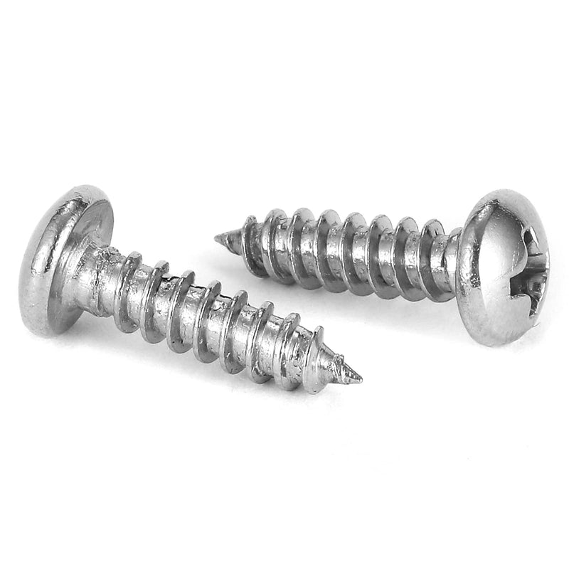 [Australia - AusPower] - #6 x 1/2" Wood Screw 100Pcs 18-8 (304) Stainless Steel Pan Head Fast Self Tapping Drywall Screws by SG TZH #6 x 1/2" 