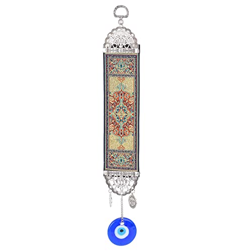 Evil Eye Decorations for Home, Hamsa Hand Amulet Pendant Exquisite Evil Eye Carpet Decor for Gifts Home Decoration(A)