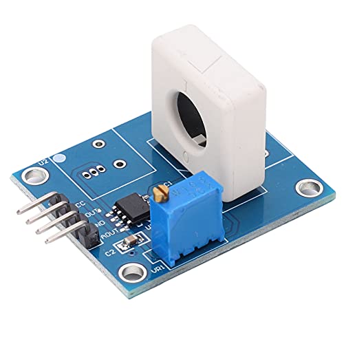 Current Sensor Module WCS1800, Hall Effect Current Sensor DC 5V 35A with Overcurrent Protection, Short Circuit Detector LED Display