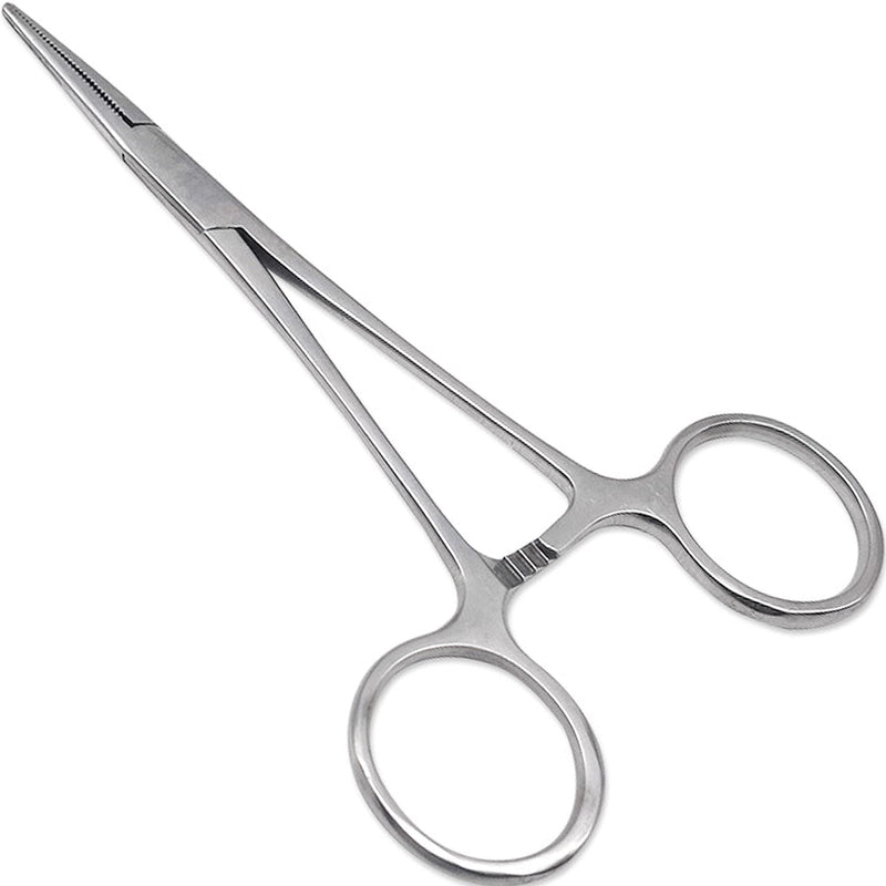 [Australia - AusPower] - Precision Kelly Hemostat Forceps Locking Tweezers Clamp, Silver, 5.5 Inches, Straight Stainless Steel 5.5" 