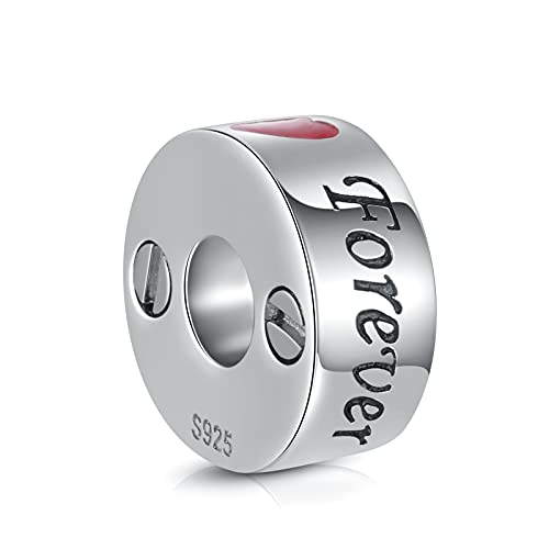 Sterling Silver Cremation Urn Bead Charm for Ashes - S925 Memorial Keepsake Bacetate Pendant Jewelry Gifts for Women Loss Loved One 01 Forever in my heart-Double Urn