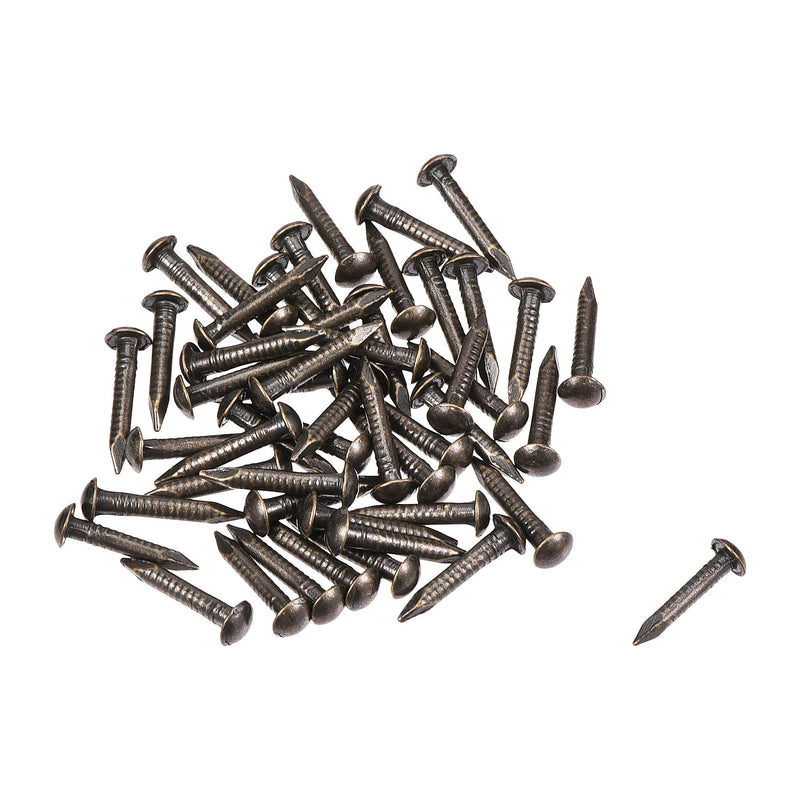 [Australia - AusPower] - uxcell Small Tiny Brass Nails 1.5x10mm for DIY Wooden Hardware Accessories 50pcs Bronze Tone 