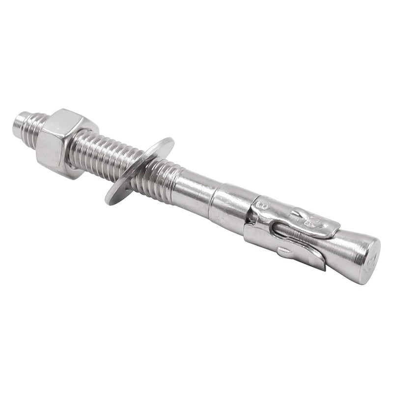 [Australia - AusPower] - 3/8"x 3-1/2" inch Stainless Steel Standard Strong Wedge Anchor, Fasteners for Concrete (4 pcs) 3/8" x 3-1/2" 