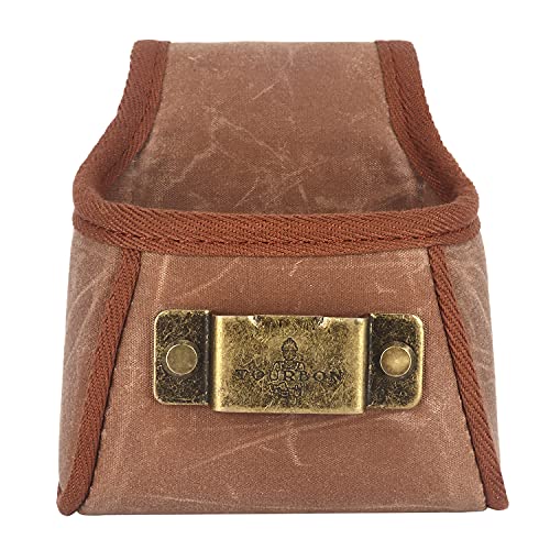TOURBON tool belt holster screw work pouch with tape measure clip for waist-mounted tool storage