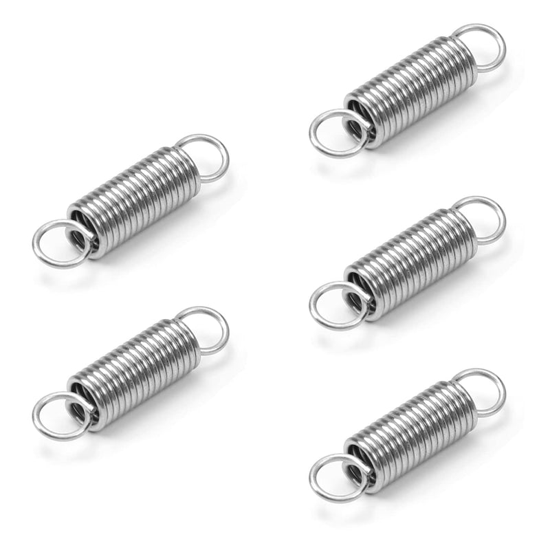 [Australia - AusPower] - Extended Tension Spring Wire Diameter 0.03", OD 0.24", Free Length 0.98",Stainless Steel Dual Hook 1" Tension Spring for Production Assembly Furniture Mechanism Maintenance 0.8x6x25mm 15PCS 