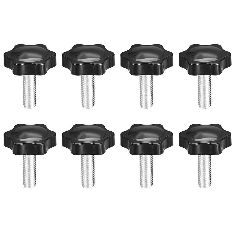 [Australia - AusPower] - M10 x 30mm Thread Clamping Knob, Thumb Screw, Star Hand Knob Tightening Screw Knob for Machinery, 8Pcs M10 x 30mm 