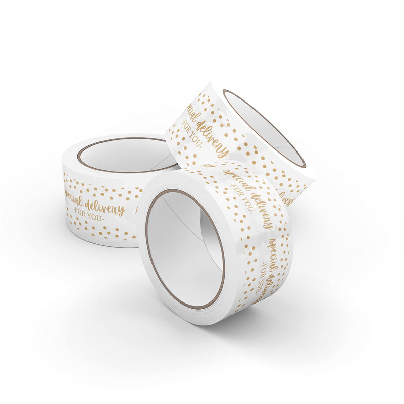Mobiusea Creation Special Delivery Packing Tape | Christmas Shipping Tape | 1.88 Inch x 54 Yard | 3-Pack | Shipping Tape for Small Business Packaging Supplies, Cute Packing Tape Moving Supplies