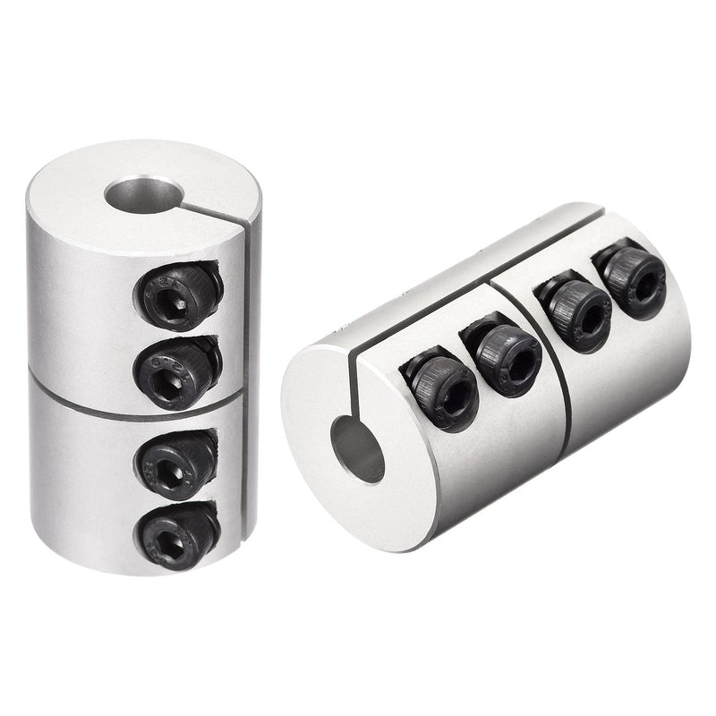 [Australia - AusPower] - uxcell 2pcs 8mm to 8mm Shaft Coupling 25mmx40mm Coupler Aluminum Alloy Joint Motor for 3D Printer CNC Machine DIY Encoder 8mm x 8mm 