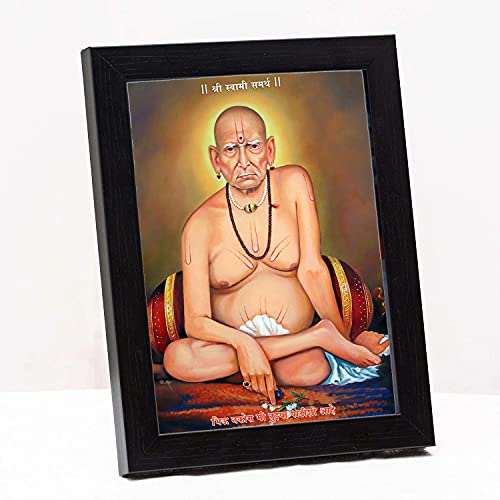 zig zag Swami Samarth Photo Frame For Wall / Table Size Small ( 6 x 8 inches, Acrylic Glass)