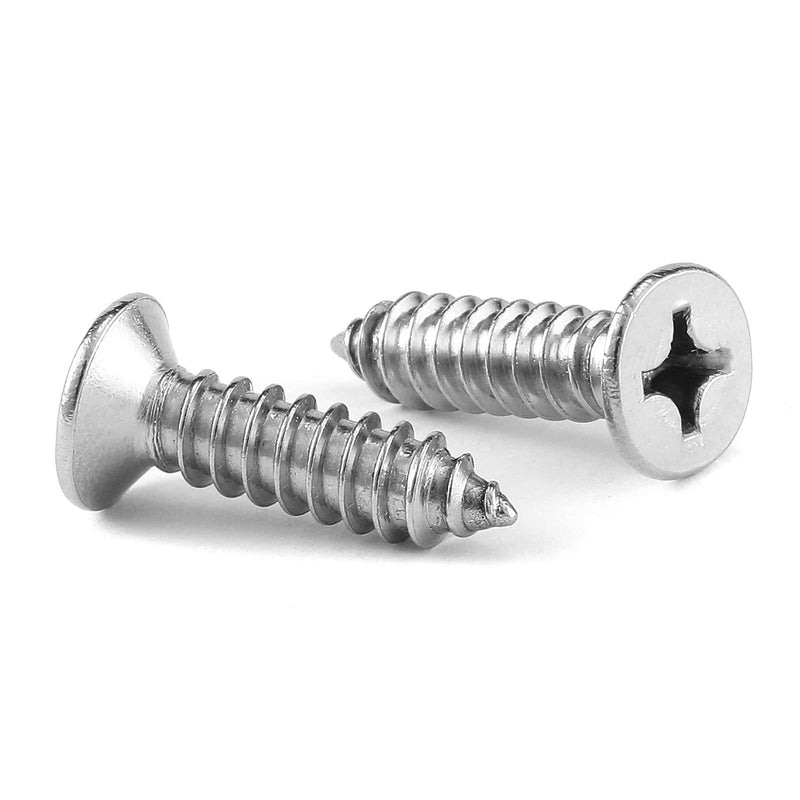 [Australia - AusPower] - #10 x 5/8" Wood Screw 100Pcs 18-8 (304) Stainless Steel Screws Flat Head Phillips Fast Self Tapping Drywall Screws by SG TZH #10 x 5/8" 