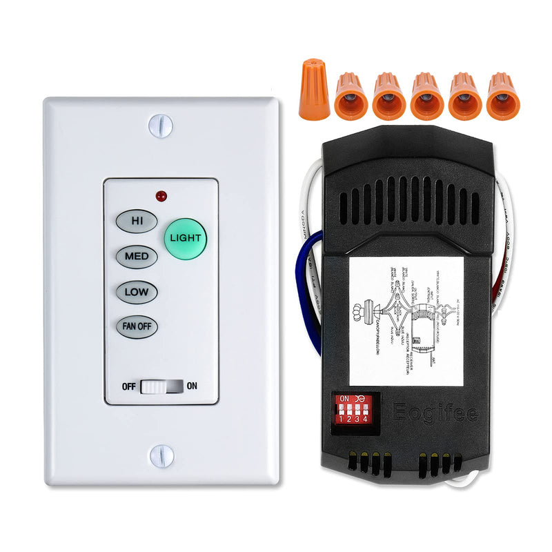 [Australia - AusPower] - Universal UC9050T Ceiling Fan Wall Remote Control Kits with Adjustable 3 Speed,Light Dimmer, Compatible with Hampton Bay Harbor Breeze Hunter UC9050T Big Kit 