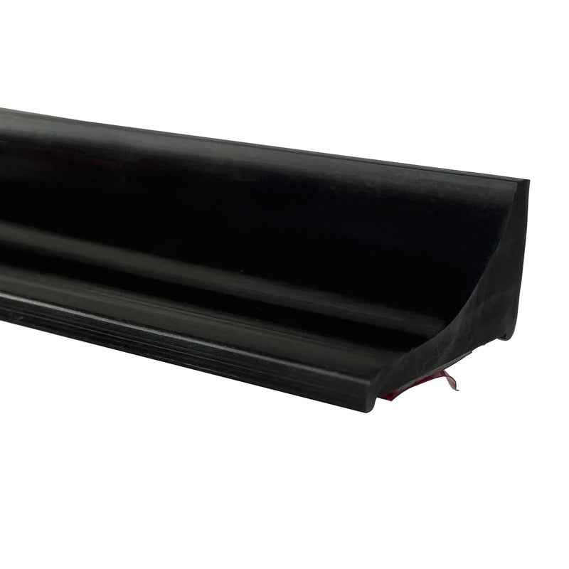 118 Inch Silicone Shower Threshold Water Barrier, Dam for Frameless Shower Door, Corner Bathroom Water Guard (Black) 118 Inch Black
