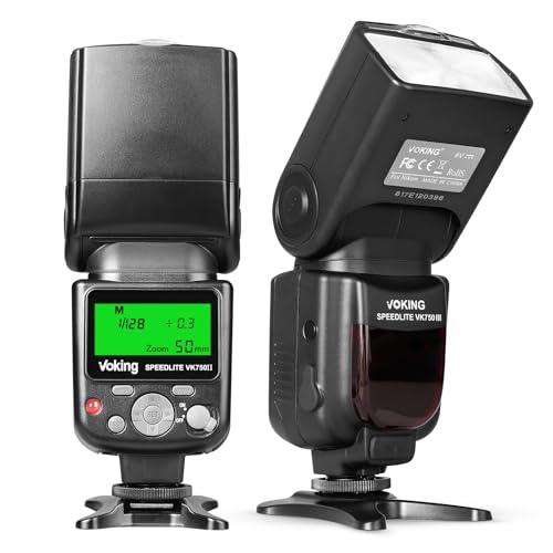 VK750II TTL Flash Speedlite with LCD Screen for Nikon F DSLR Camera