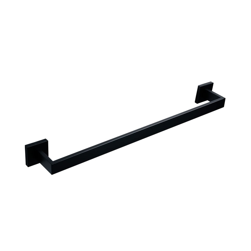 BANOLUX Towel Rack, 22 Inch Single Towel Bars for Bathroom, Towel Racks for Bathroom Wall Mounted SUS304 Hand Towel Holder Organize Heavy Duty, Matte Black Towel Bar (Total Length 23.6-Inch)