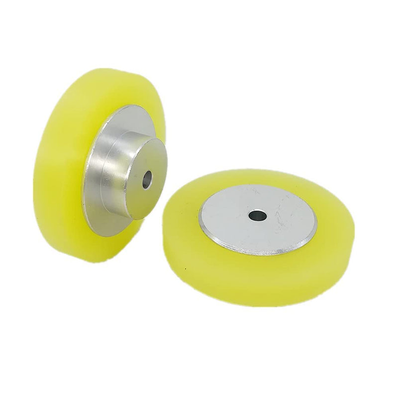 [Australia - AusPower] - 2PCS Industrial Encoder Meter Measuring Roller Rubber Wheel Wear-resistant Polyurethane Synchronizer Wheel for Rotary Encoder (Perimeter 200mm(hole diameter 8mm)) Perimeter 200mm(hole diameter 8mm) 