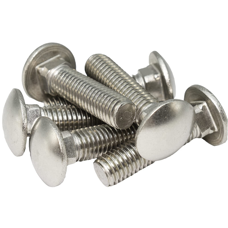 [Australia - AusPower] - 3/8"-16 X 2-1/2"(10pc) Stainless Carriage Bolt, 18-8 Stainless Steel Full Thread Coverage,Carriage Bolt,by SANTIE 3/8"-16 X 2-1/2"(10pc) 