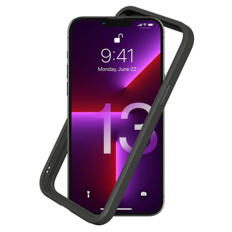 [Australia - AusPower] - RhinoShield Bumper Case Compatible with [iPhone 13 Pro Max] | CrashGuard NX - Shock Absorbent Slim Design Protective Cover 3.5M / 11ft Drop Protection - Graphite iPhone 13 Pro Max - Graphite 