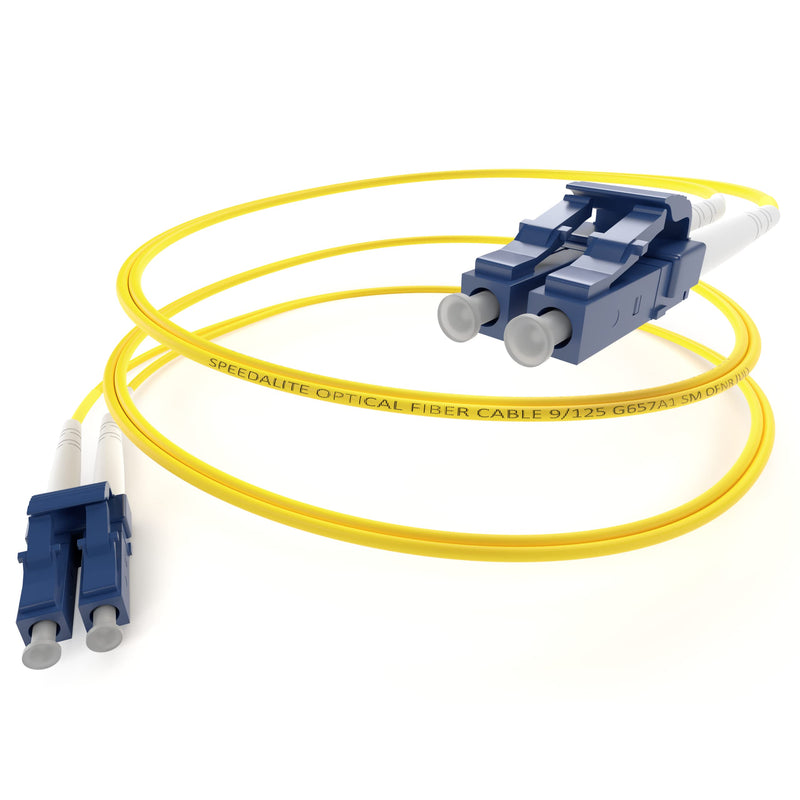 [Australia - AusPower] - SpeedaLite UNC 2M LC to LC Fiber Patch Cable Single Mode 9/125 DX LC-LC, Duplex, OS2, SM, Fiber Optic Cable, LCLC, LC LC, 2.0mm, Bend Insensitive, 2 Meter, by UNC Group 