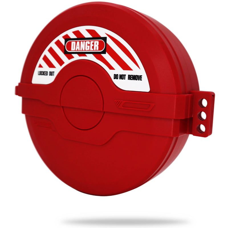 [Australia - AusPower] - TRADESAFE Gate Valve Lockout - Red Lockout Tagout Valve for 5 inch to 6-1/2 inch Diameter Valve Handles, OSHA Compliant, Impact Resistant Propane Tank Lock, Gas Lock 5" - 6-½" Red 