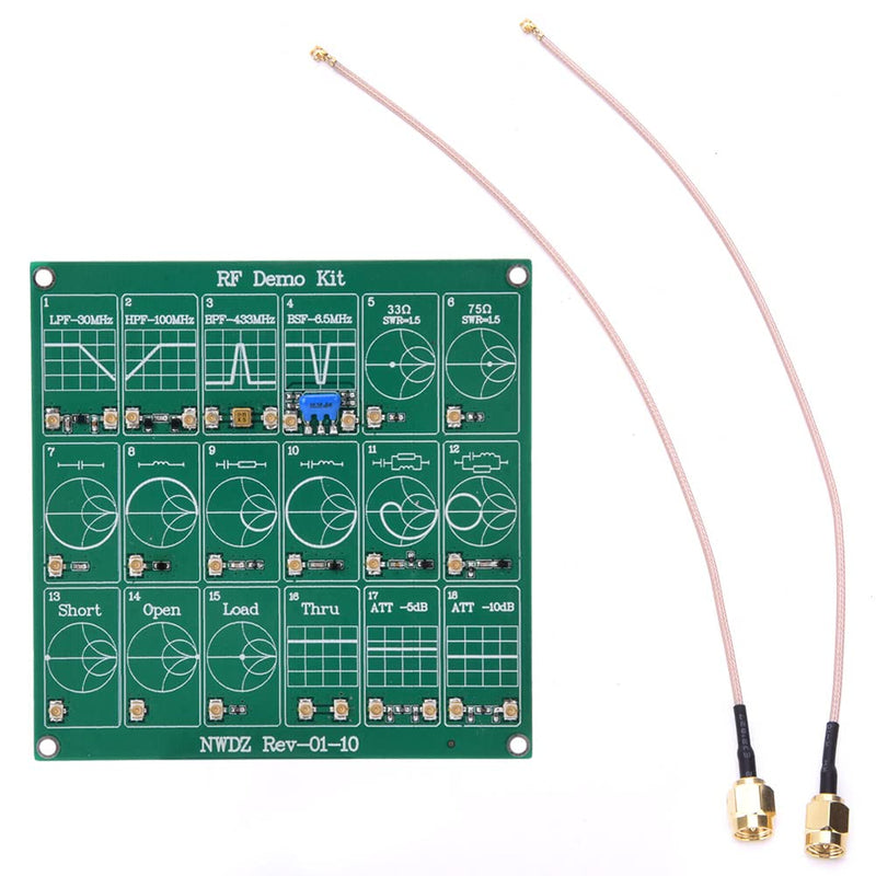 Ausla HF Test Board for NanoVNA, Frequency Demo Kit | Calibration board for vector network analyzers, versatile testing options, for RF measurements