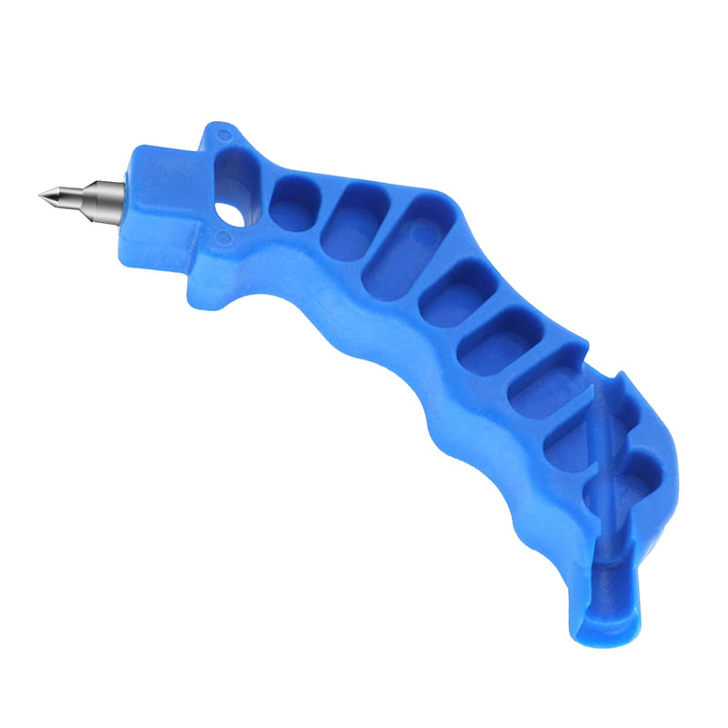 [Australia - AusPower] - 2-in-1 Drip Irrigation Tubing Hole Punch & Fitting Insertion Tool Kit for Easier 1/4" Inch Fitting & Emitter Insertion Drip Sprinkler Systems (Blue) Blue 