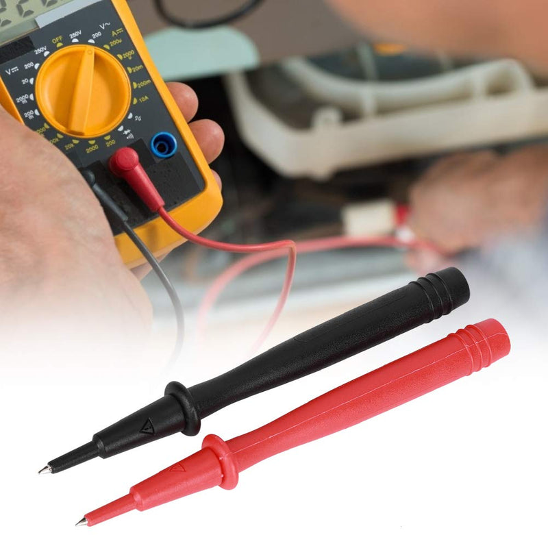[Australia - AusPower] - Shipenophy Multimeter Probe, Soft Voltmeter Accessory Copper End 2PCs Plated with 2mm Needle for Banana Socket Tester for Industry for Multimeter Test Leads 