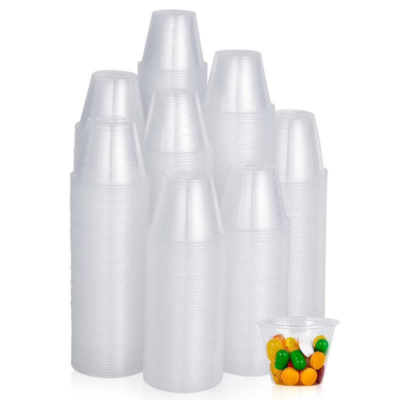 [Australia - AusPower] - Lilymicky 500 Pack Disposable Medicine Cups (1oz), Medical Plastic Measuring Cups For Medical Purposes, or Mixing and Measuring Resin, Epoxy, DIY Arts & Crafts, Paint 