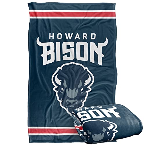 LOGOVISION Official Collegiate Primary Logo Collection Silky Touch Super Soft Throw Blanket Collection 36" x 58" Howard University