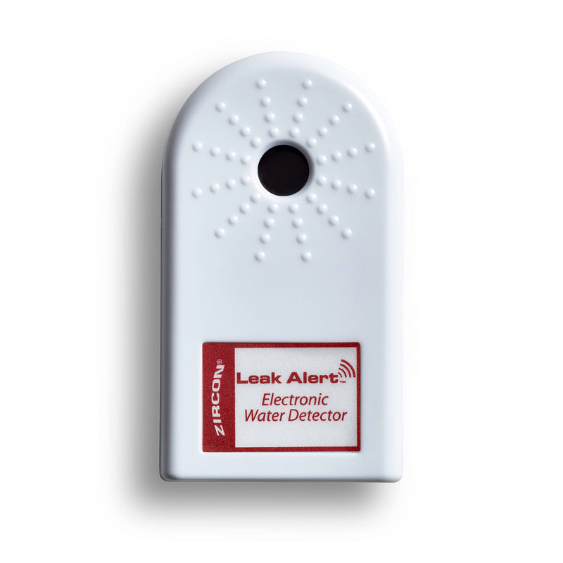 [Australia - AusPower] - Zircon Leak Alert Electronic Water Leak Detector & Flood Sensor Alarm with 90dB Audio Dual Leak Alarms, 1 Pack,White Audio Only 